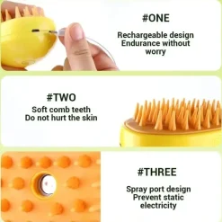 Furendo Haustierzubehör|Reinigungswerkzeuge Für Haustiere-Fellpflegekamm für Haustiere mit Sprühnebel – Erfrischungswerkzeug für Hunde und Katzen