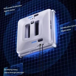 The Decor Haven Gadgets Für Zuhause-Fensterputzroboter – Intelligenter Doppelsprühreiniger mit Fernbedienung