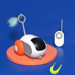 TailTrend Haustierspielzeug-Ferngesteuertes Katzenspielzeug, das der Schwerkraft trotzt – Spannender Spielspaß für Haustiere