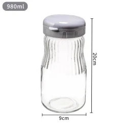 Space Savvy Küche & Esszimmer-Feuchtigkeitsbeständige Einmachgläser – Luftdichte Glasbehälter zum Einlegen