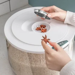 Space Savvy Küche & Esszimmer-Feuchtigkeitsbeständige Getreideaufbewahrungsbox - Luftdichter Behälter