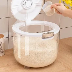 Space Savvy Küche & Esszimmer-Feuchtigkeitsbeständige Getreideaufbewahrungsbox - Luftdichter Behälter