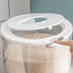 Space Savvy Küche & Esszimmer-Feuchtigkeitsbeständige Getreideaufbewahrungsbox - Luftdichter Behälter