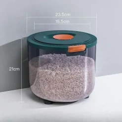 Space Savvy Küche & Esszimmer-Feuchtigkeitsbeständige Getreideaufbewahrungsbox - Luftdichter Behälter