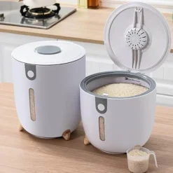 Space Savvy Küche & Esszimmer-Feuchtigkeitsbeständiger großer Reisaufbewahrungsbehälter – luftdichte Lösung zur Aufbewahrung von Lebensmitteln