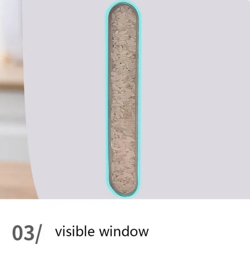 Space Savvy Küche & Esszimmer-Feuchtigkeitsbeständiger großer Reisaufbewahrungsbehälter – luftdichte Lösung zur Aufbewahrung von Lebensmitteln