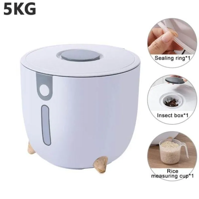 Space Savvy Küche & Esszimmer-Feuchtigkeitsbeständiger großer Reisaufbewahrungsbehälter – luftdichte Lösung zur Aufbewahrung von Lebensmitteln