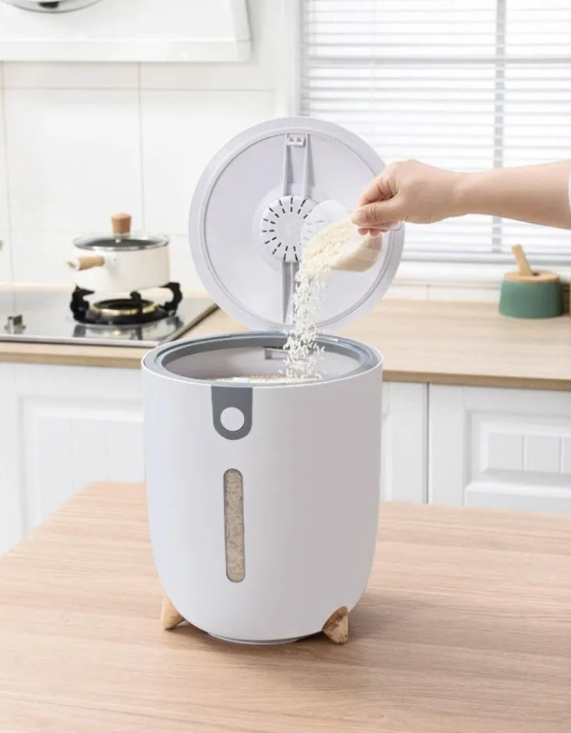 Space Savvy Küche & Esszimmer-Feuchtigkeitsbeständiger großer Reisaufbewahrungsbehälter – luftdichte Lösung zur Aufbewahrung von Lebensmitteln