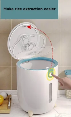 Space Savvy Küche & Esszimmer-Feuchtigkeitsbeständiger großer Reisaufbewahrungsbehälter – luftdichte Lösung zur Aufbewahrung von Lebensmitteln