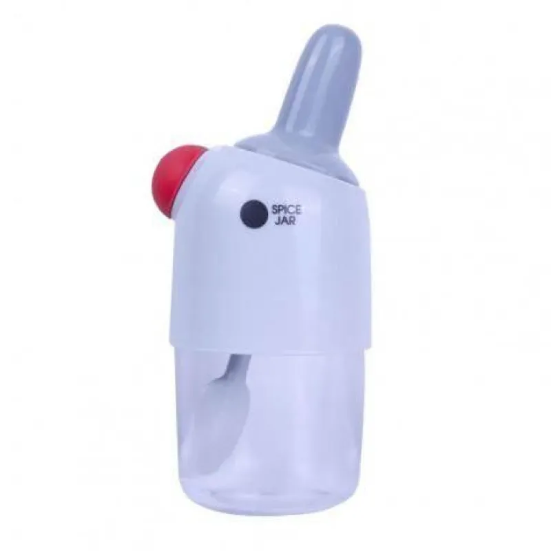 Space Savvy Küche & Esszimmer-Feuchtigkeitsbeständiges Gewürzglas – 2-in-1-Aufbewahrungsbehälter für Gewürze