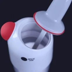 Space Savvy Küche & Esszimmer-Feuchtigkeitsbeständiges Gewürzglas – 2-in-1-Aufbewahrungsbehälter für Gewürze