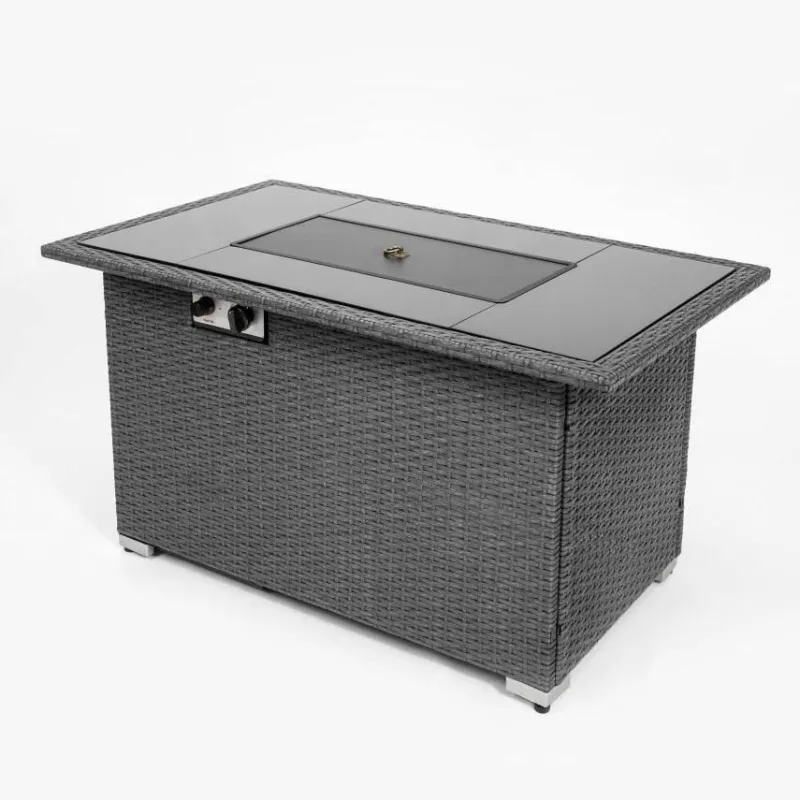 Comfort u0026 Style Camping Im Freien|Outdoor & Garten-Feuerstellentisch aus blauem Stein – Eleganter Versammlungstisch für die Terrasse im Freien