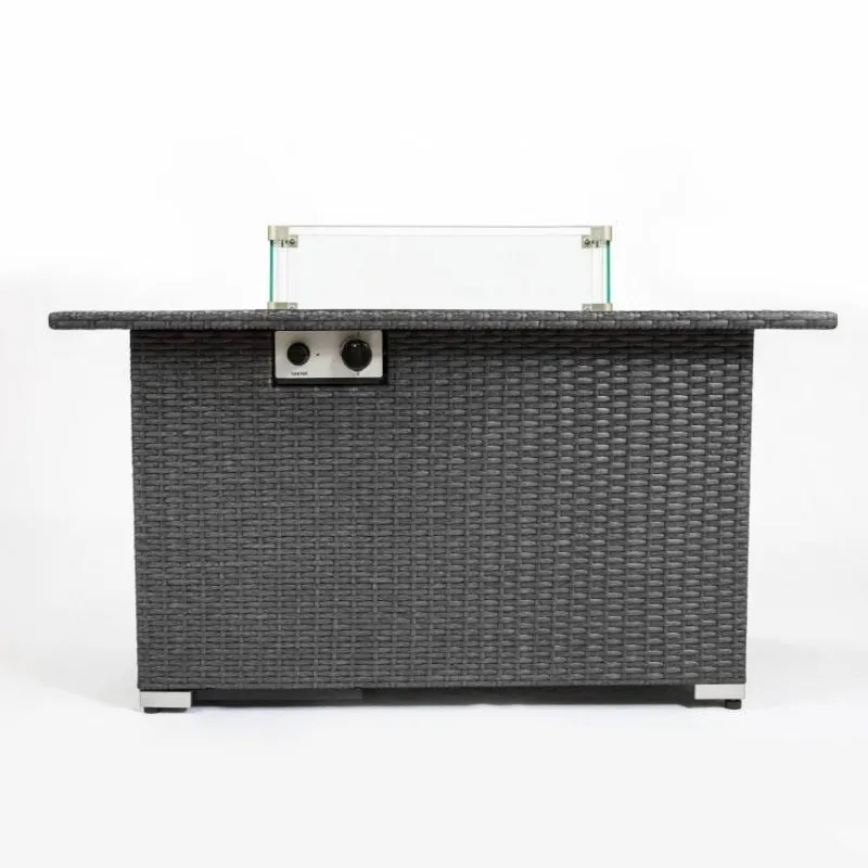 Comfort u0026 Style Camping Im Freien|Outdoor & Garten-Feuerstellentisch aus blauem Stein – Eleganter Versammlungstisch für die Terrasse im Freien