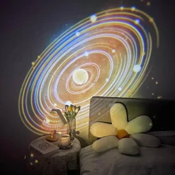 The Gilded Nest Gadgets Für Zuhause|Beleuchtung-Feuerwerk-Nachtlichtprojektor – Sternenhimmellampe mit bunten Effekten