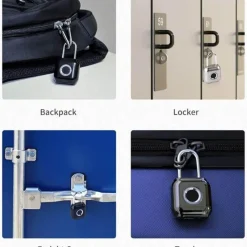 Gear Up u0026 Go Camping-Werkzeuge|Outdoor-Gadgets-Fingerabdruck-USB-Schloss – Intelligente, schlüssellose, wasserdichte Sicherheit