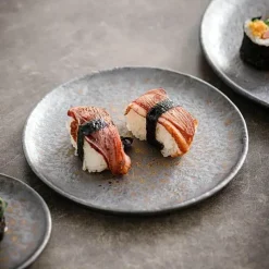 Elegance at the Table Küche & Esszimmer-Flacher Teller mit Hammermuster – Hochwertiges Keramikgeschirr