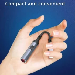 Trail Tech Camping-Werkzeuge|Outdoor-Gadgets-Flammenloses Feuerzeug mit Sicherheitsschalter und USB-Aufladung – winddichtes Design