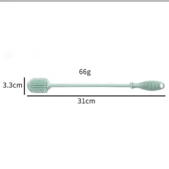 Kinder Little Nest Kinderwagen & Zubehör|Küche & Esszimmer-Flaschenbürste aus Silikon – leicht zu reinigende Babybürste mit langem Griff