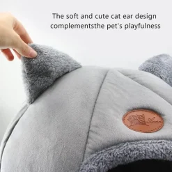 Comfort u0026 Style Haustierzubehör|Haustierbetten-Flauschiges Katzenbett – Gemütlicher Höhlenstil für den Innenbereich