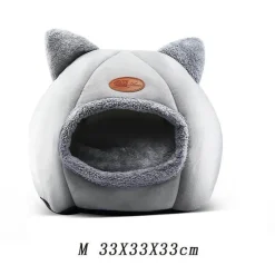 Comfort u0026 Style Haustierzubehör|Haustierbetten-Flauschiges Katzenbett – Gemütlicher Höhlenstil für den Innenbereich