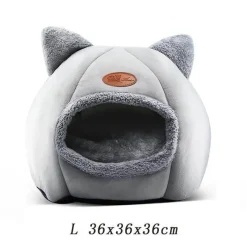 Comfort u0026 Style Haustierzubehör|Haustierbetten-Flauschiges Katzenbett – Gemütlicher Höhlenstil für den Innenbereich