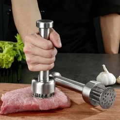 The Culinary Kit Küche & Esszimmer-Fleischklopfer aus Edelstahl – Ultrascharfes Küchenwerkzeug