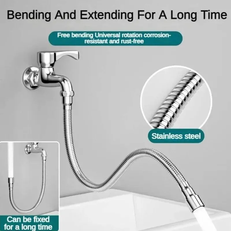 The Decor Haven Küche & Esszimmer-Flexible Küchenhahn-Verlängerungsdüse – verstellbares Universaldesign