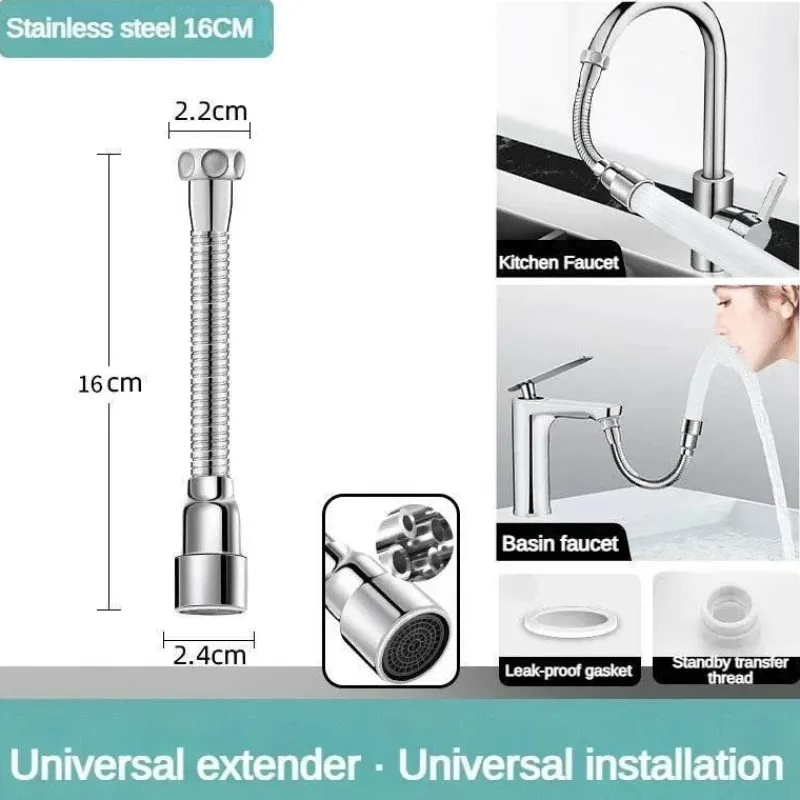 The Decor Haven Küche & Esszimmer-Flexible Küchenhahn-Verlängerungsdüse – verstellbares Universaldesign