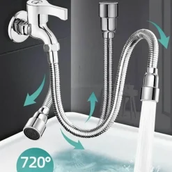 The Decor Haven Küche & Esszimmer-Flexible Küchenhahn-Verlängerungsdüse – verstellbares Universaldesign