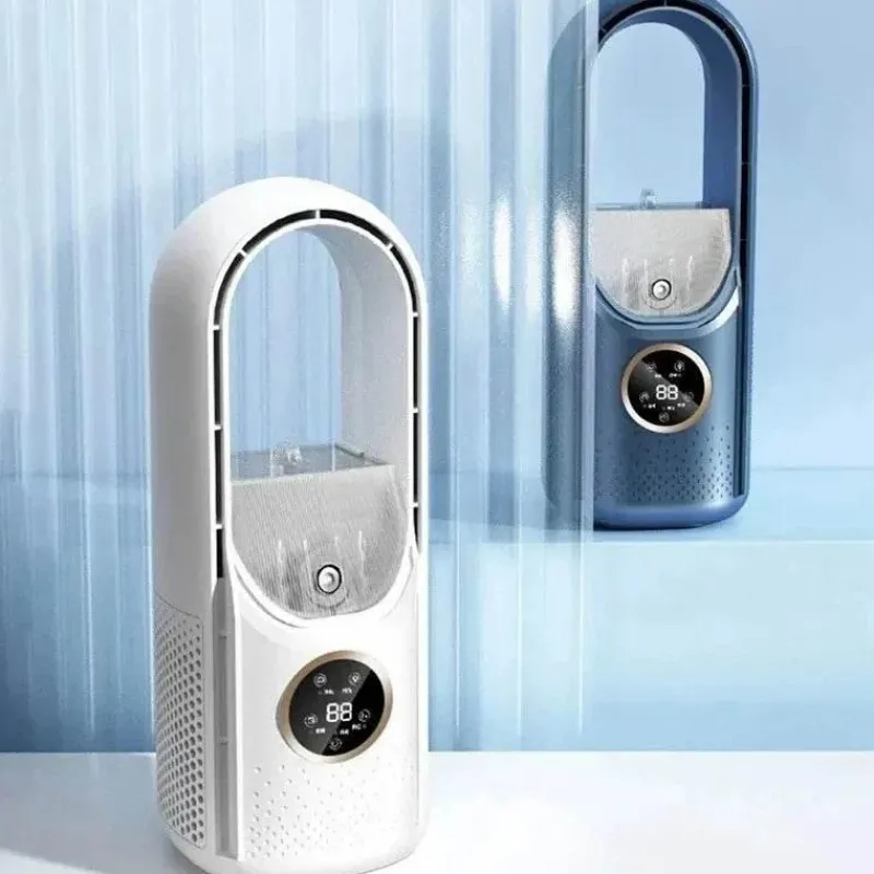 The Decor Haven Gadgets Für Zuhause-Flügelloser Mini-Ventilator – Tragbarer Luftkühler