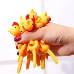 The Decor Haven Babyspielzeug-Fliegende Truthahn-Fingerspielzeuge – Klebriges Feiertags-Streichspielzeug