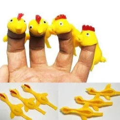 The Decor Haven Babyspielzeug-Fliegende Truthahn-Fingerspielzeuge – Klebriges Feiertags-Streichspielzeug