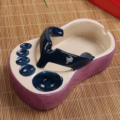 Timeless Touch Küche & Esszimmer-Flip-Flop-Servierschüssel aus Keramik – lustiges Strandparty-Geschirr