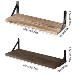 Comfort u0026 Style Wohndeko|Möbel-Floating Shelves for Wall – Wall-Mounted Wooden Bookshelves for Living Room