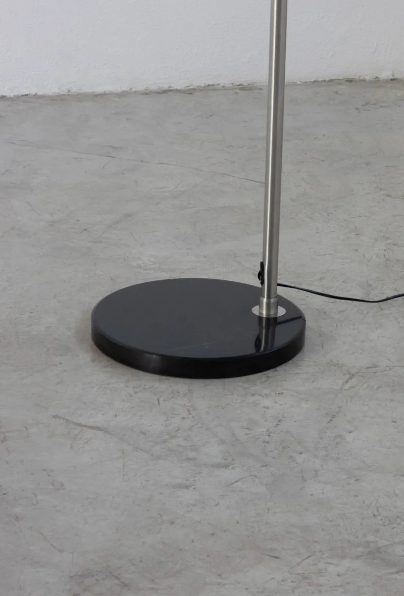 The Gilded Nest Wohndeko|Beleuchtung-Floor Lamp – Curved Standing Lamp with Marble Base