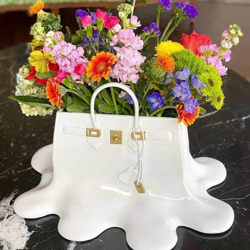 Adventure Basecamp Camping Im Freien|Outdoor & Garten-Florale Schmelzvase – Einzigartiger Wohndekor-Akzent