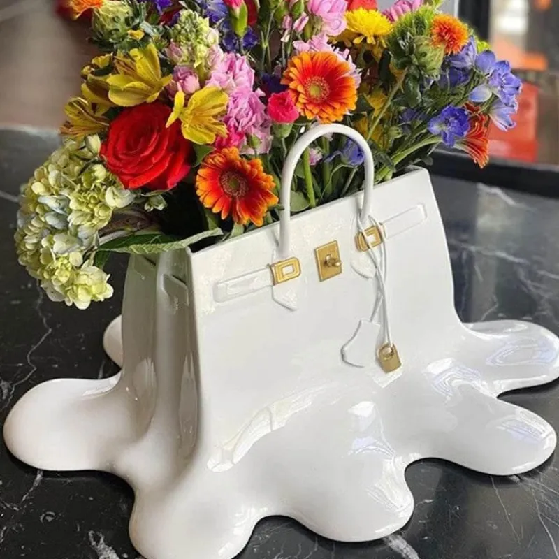 Adventure Basecamp Camping Im Freien|Outdoor & Garten-Florale Schmelzvase – Einzigartiger Wohndekor-Akzent