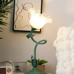 Glow u0026 Shade Beleuchtung-Florale Schreibtischlampe - Romantisches stilvolles Tischlicht