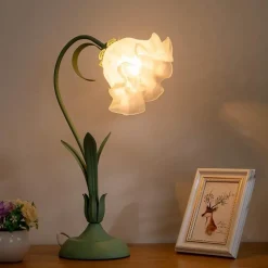 Glow u0026 Shade Beleuchtung-Florale Tischlampe - Elegantes romantisches Nachtlicht