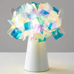 The Light Loft Beleuchtung-Florale Tischlampe – Romantische Akzentbeleuchtung mit Blütenblättern