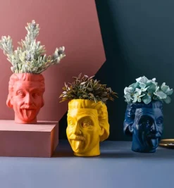 Timeless Vessels Wohndeko-Floraler Stifthalter - Kreative Schreibtisch-Organizer-Vase