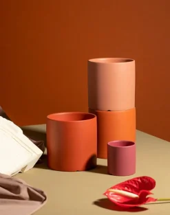 Tom Wohndeko-Florava Hand-Painted Ceramic Planter – Colorful Draining Plant Pot