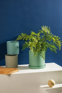 Tom Wohndeko-Florava Hand-Painted Ceramic Planter – Colorful Draining Plant Pot