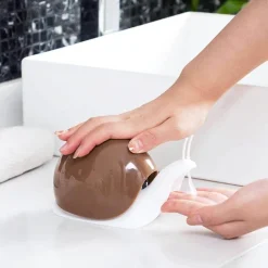 The Blissful Bath Badezimmer-Flüssigseifenspender in Schneckenform – Lustiges tragbares Badezimmerzubehör