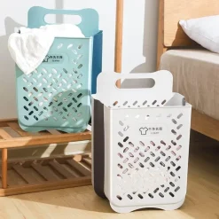 The Blissful Bath Badezimmer-Foldable Laundry Basket - Space-Saving Storage Bin