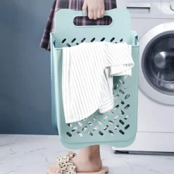 The Blissful Bath Badezimmer-Foldable Laundry Basket - Space-Saving Storage Bin