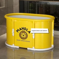 The Blissful Bath Badezimmer-Foldable Space-Saver Bathtub - Home Relaxation Essential