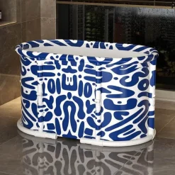 The Blissful Bath Badezimmer-Foldable Space-Saver Bathtub - Home Relaxation Essential