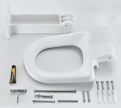 The Blissful Bath Badezimmer-Foldable Squat Toilet Seat Holder - Comfortable Easy to Use