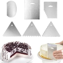 Tom Küche & Esszimmer-Fondant-Spatel aus Edelstahl – Kuchendekorationswerkzeug und Teigschaber